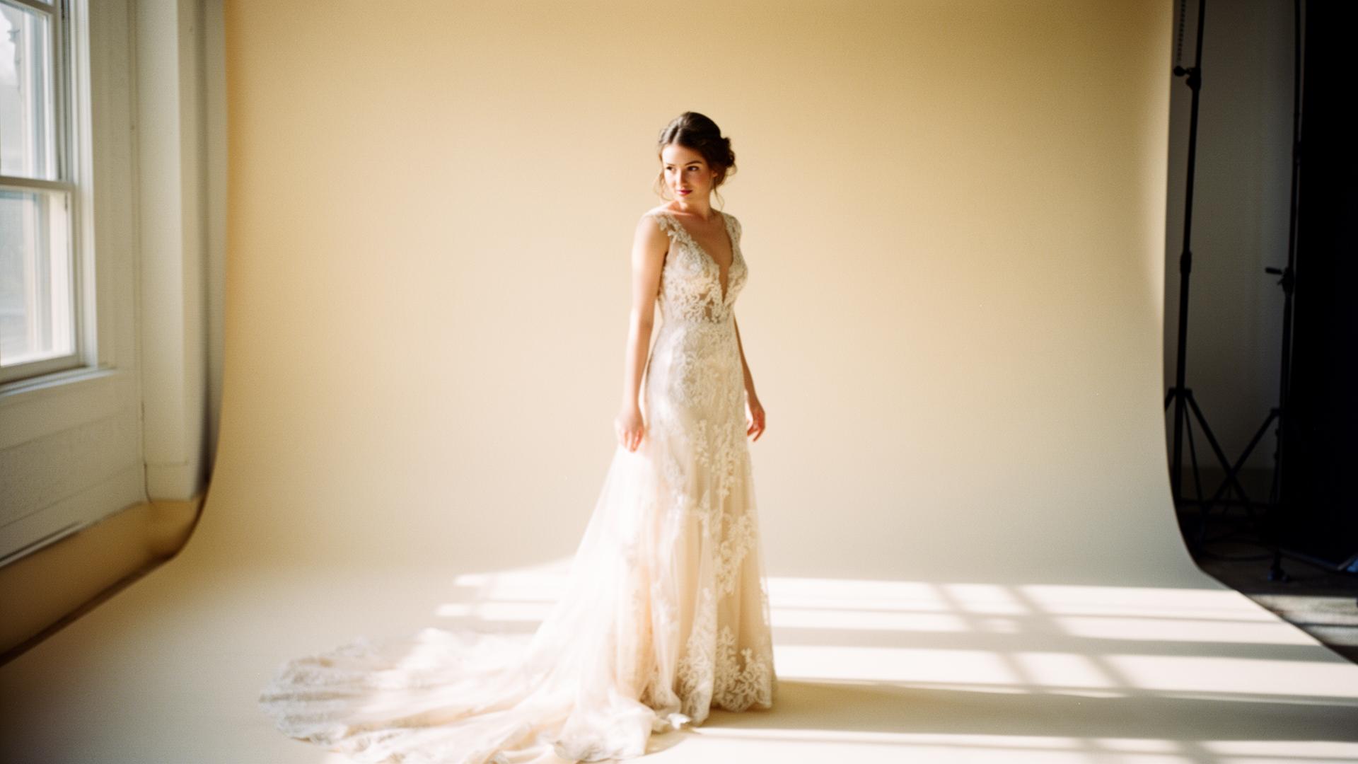 Photographer's editorial wedding portrait